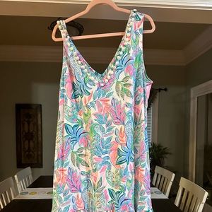 Lilly Pulitzer sleeveless dress. Not sure of print